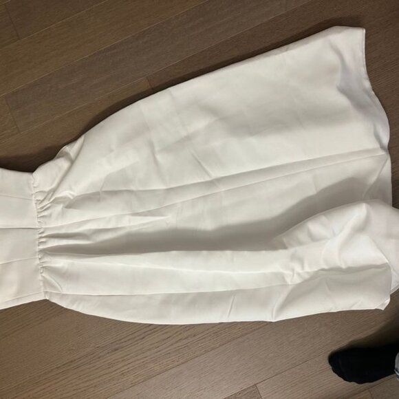 Amsale Rene Dress In Ivory - Picture 3 of 9